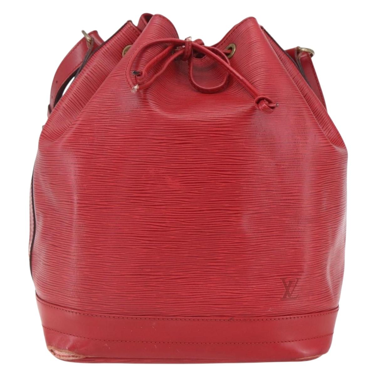 LOUIS VUITTON Epi Noe Shoulder Bag Red M44007 LV Auth 164716