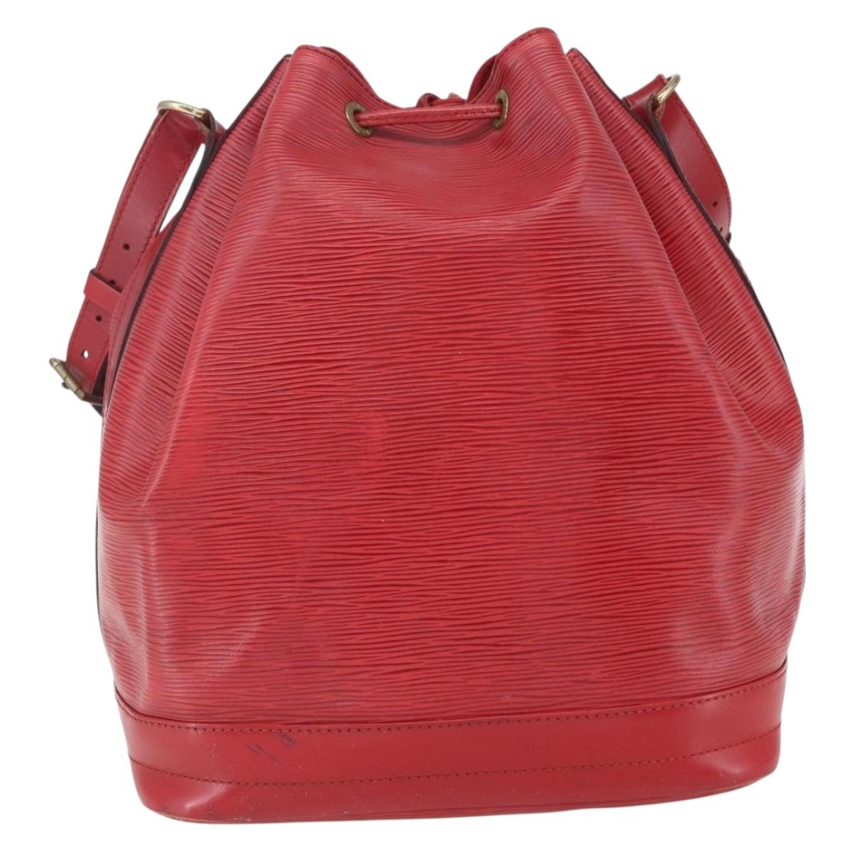 LOUIS VUITTON Epi Noe Shoulder Bag Red M44007 LV Auth 164716