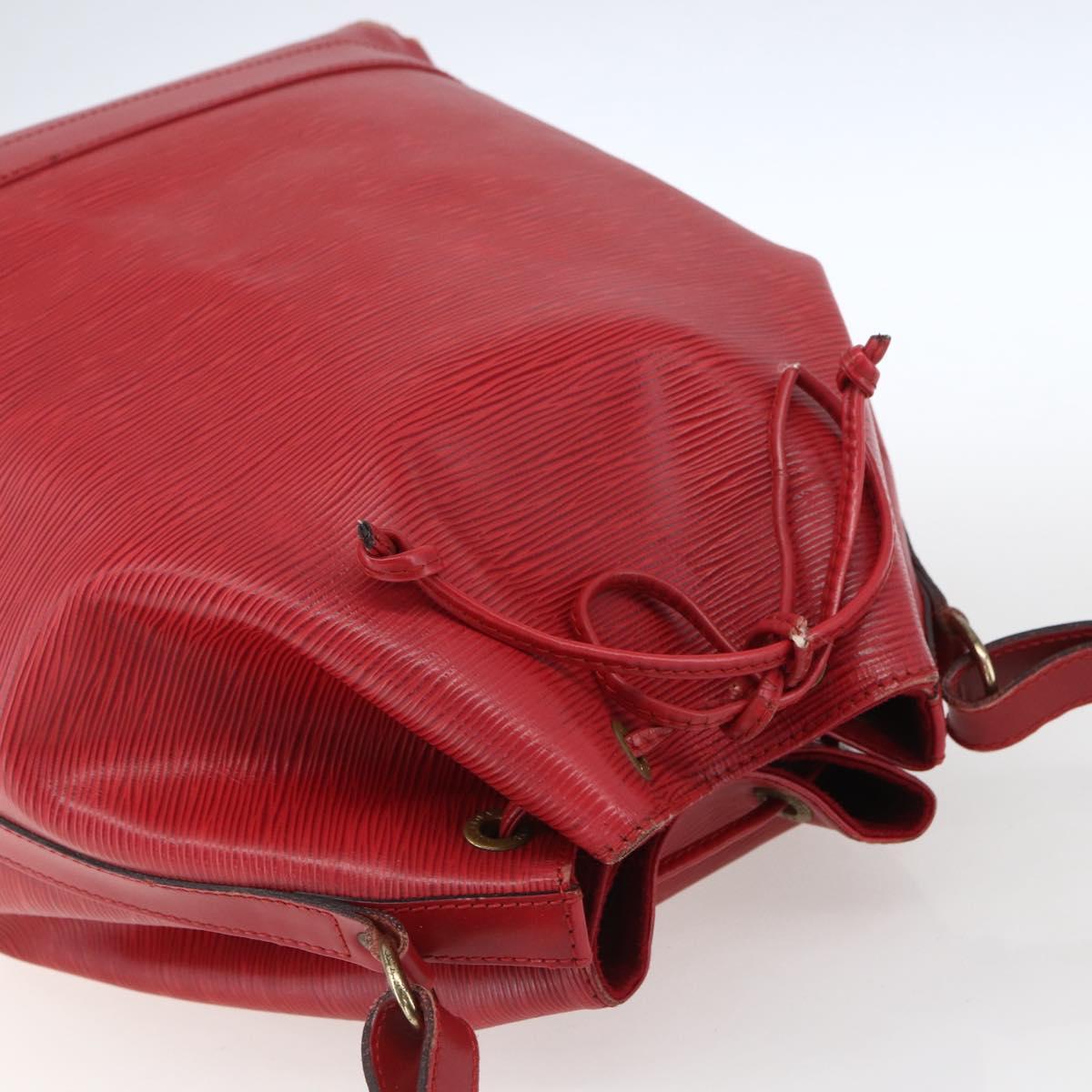 LOUIS VUITTON Epi Noe Shoulder Bag Red M44007 LV Auth 164716