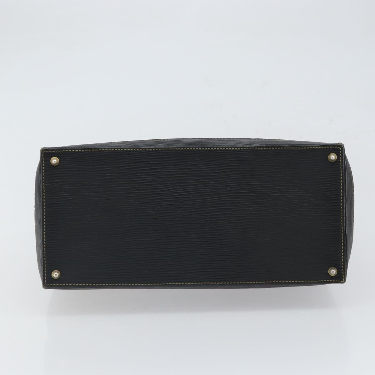 FENDI Zucca Canvas Hand Bag Black Brown Auth 164751