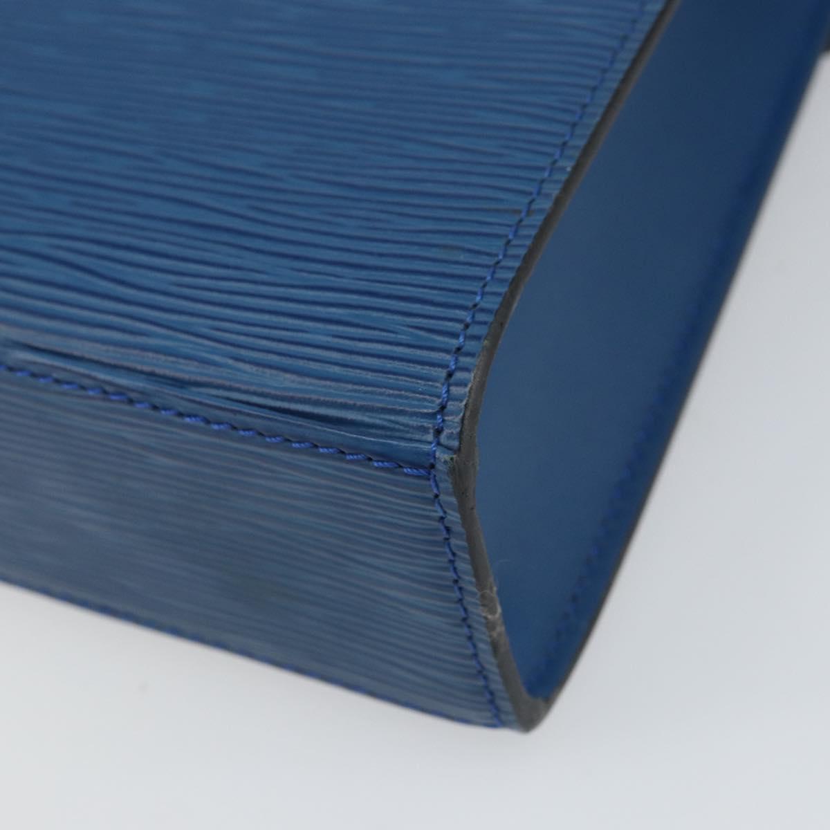 LOUIS VUITTON Epi Malesherbes Hand Bag Blue M52375 LV Auth 164754