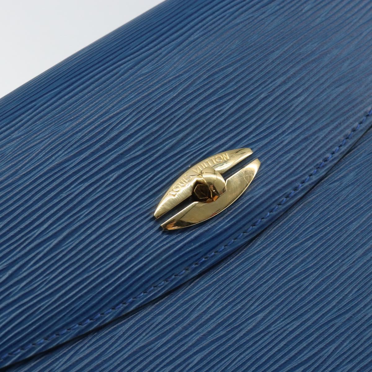 LOUIS VUITTON Epi Malesherbes Hand Bag Blue M52375 LV Auth 164754