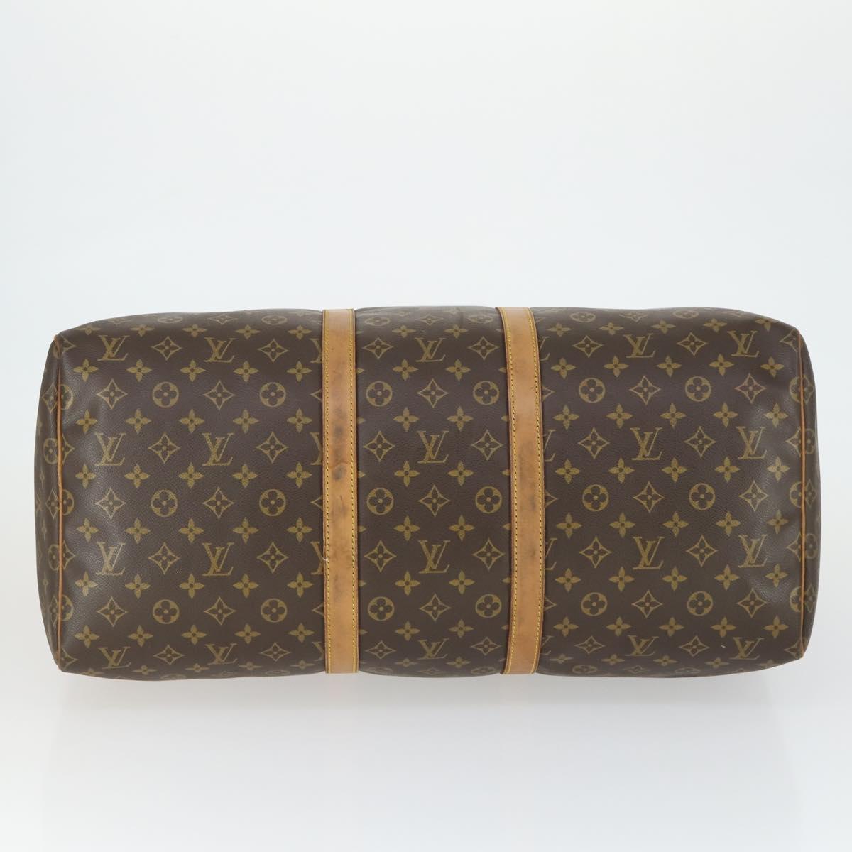 LOUIS VUITTON Monogram Keepall 55 Boston Bag M41424 LV Auth 164765