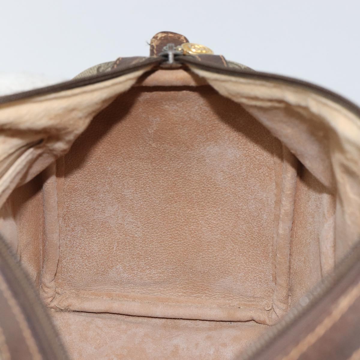 GUCCI GG Supreme Web Sherry Line Hand Bag PVC Beige Gold 40 02 007 Auth 164799