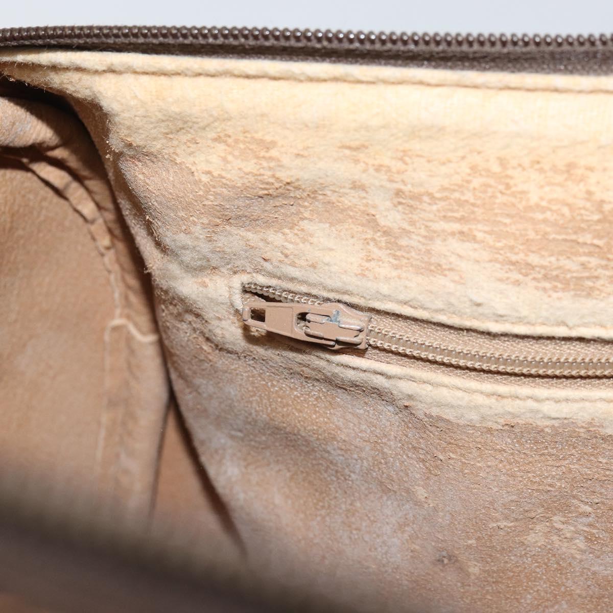 GUCCI GG Supreme Web Sherry Line Hand Bag PVC Beige Gold 40 02 007 Auth 164799