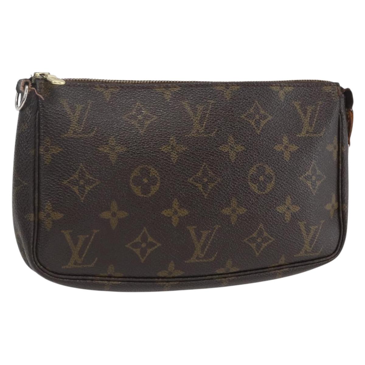 LOUIS VUITTON Monogram Pochette Accessoires Pouch M51980 LV Auth 164808