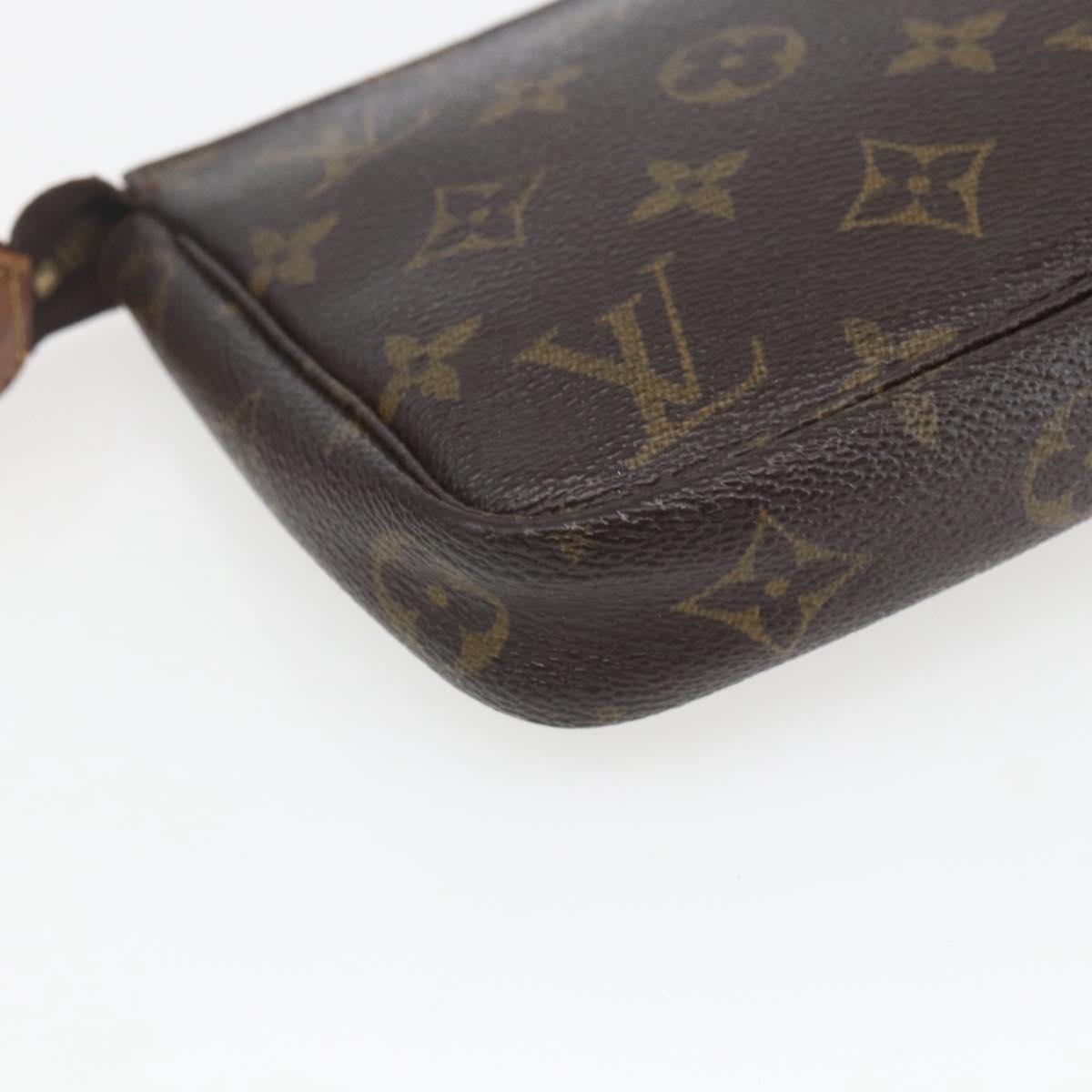 LOUIS VUITTON Monogram Pochette Accessoires Pouch M51980 LV Auth 164808