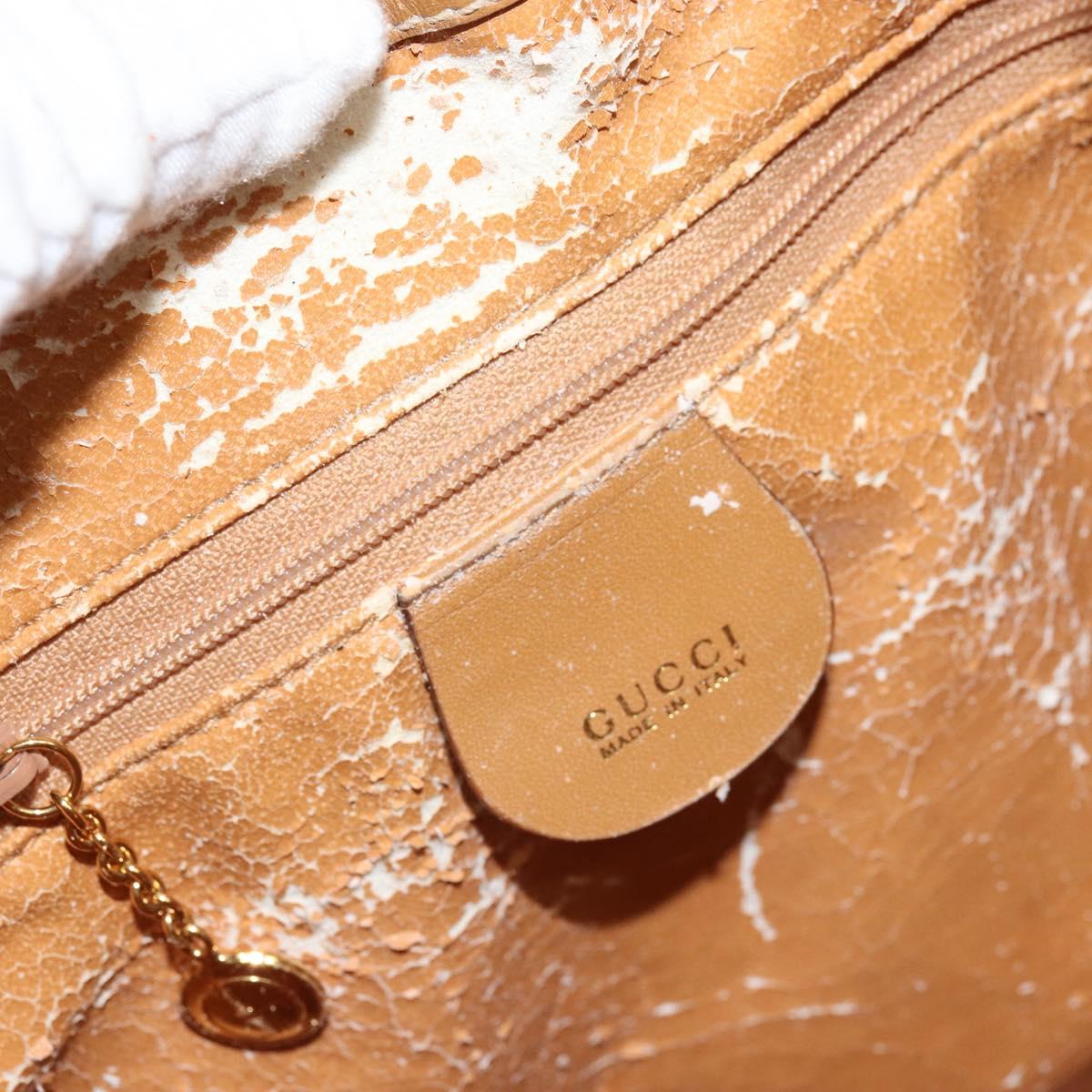 GUCCI GG Canvas Shoulder Bag Beige Gold 001 2854 1627 Auth 164846
