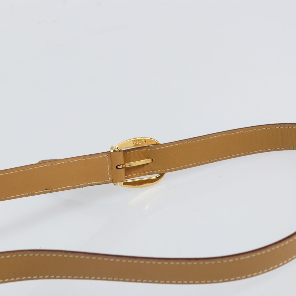 GUCCI GG Canvas Shoulder Bag Beige Gold 001 2854 1627 Auth 164846
