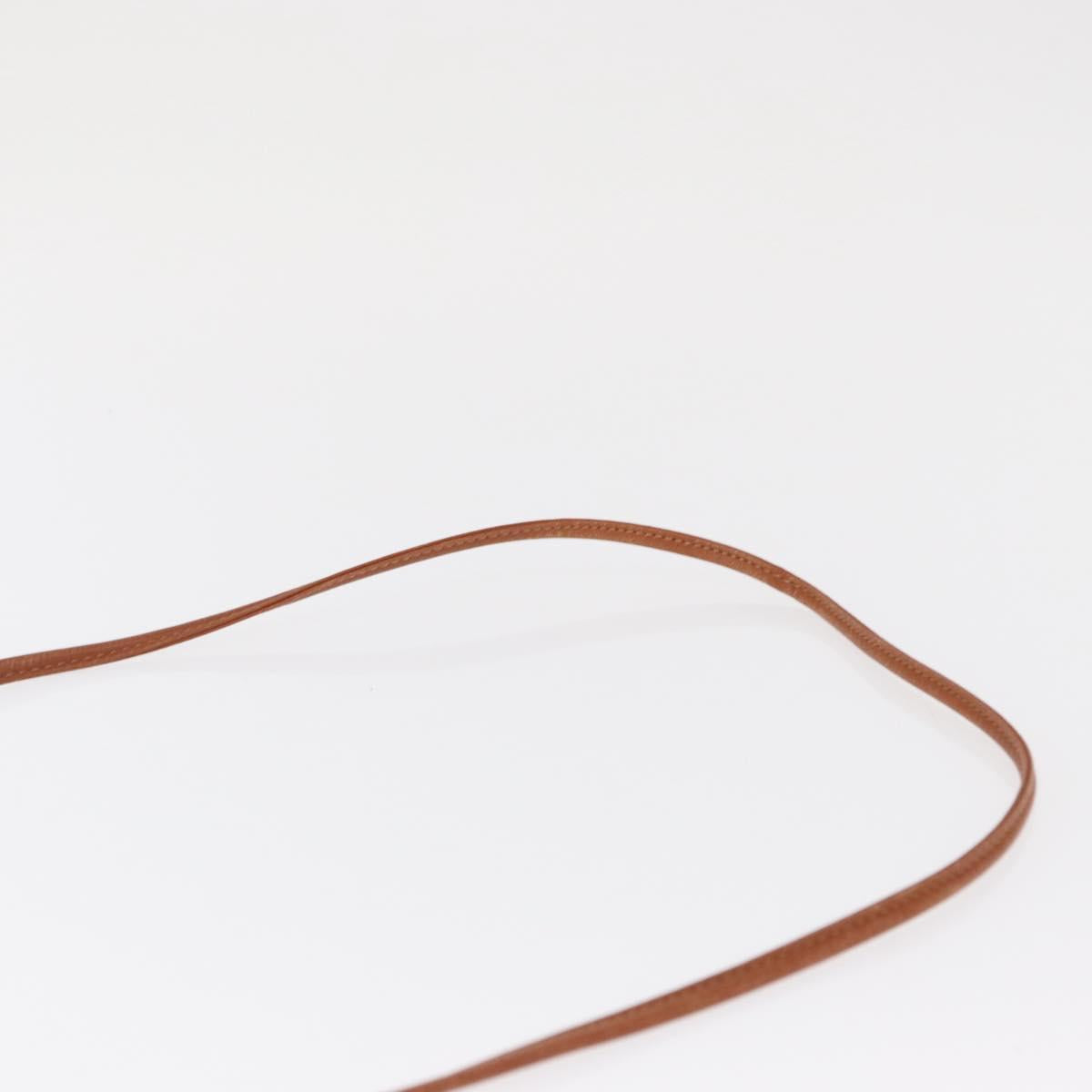 CELINE Shoulder Bag Leather Black Gold Auth 164870