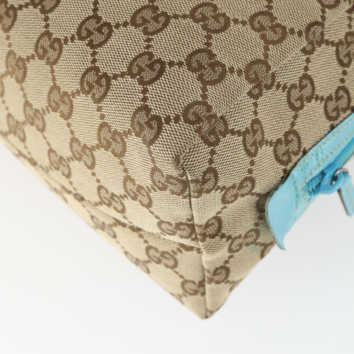 GUCCI GG Canvas Hand Bag Beige Auth 164873A
