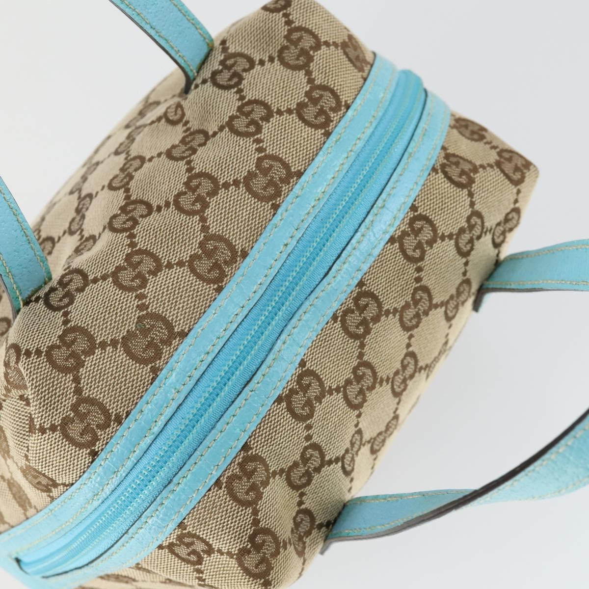 GUCCI GG Canvas Hand Bag Beige Auth 164873A