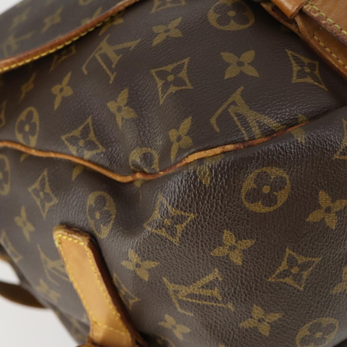 LOUIS VUITTON Monogram Saumur 43 Shoulder Bag M42252 LV Auth 164888