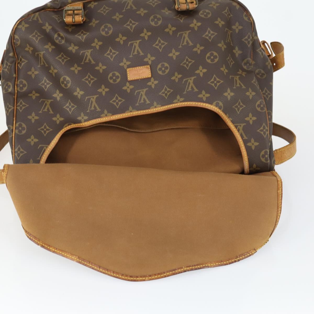 LOUIS VUITTON Monogram Saumur 43 Shoulder Bag M42252 LV Auth 164888