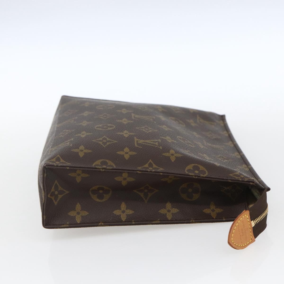 LOUIS VUITTON Monogram Poche Toilette 26 Pouch M47542 LV Auth 164896
