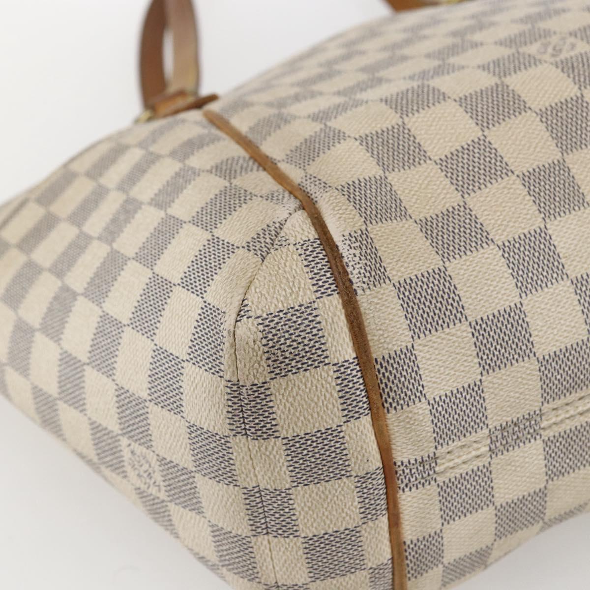 LOUIS VUITTON Damier Azur Totally PM Tote Bag N41280 LV Auth 164898