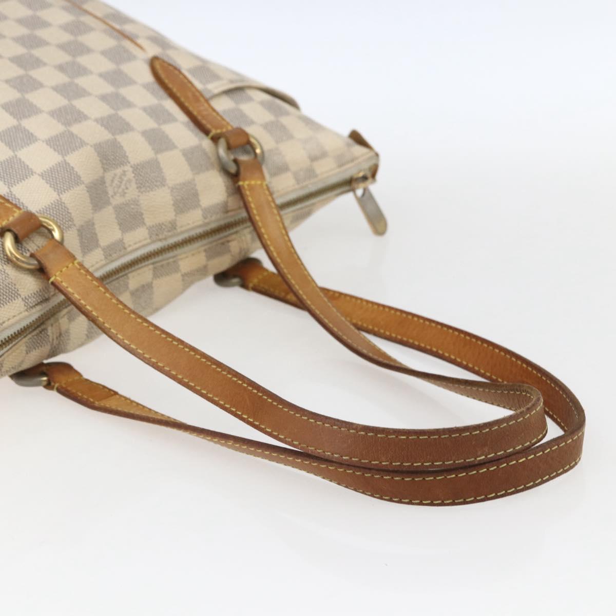 LOUIS VUITTON Damier Azur Totally PM Tote Bag N41280 LV Auth 164898