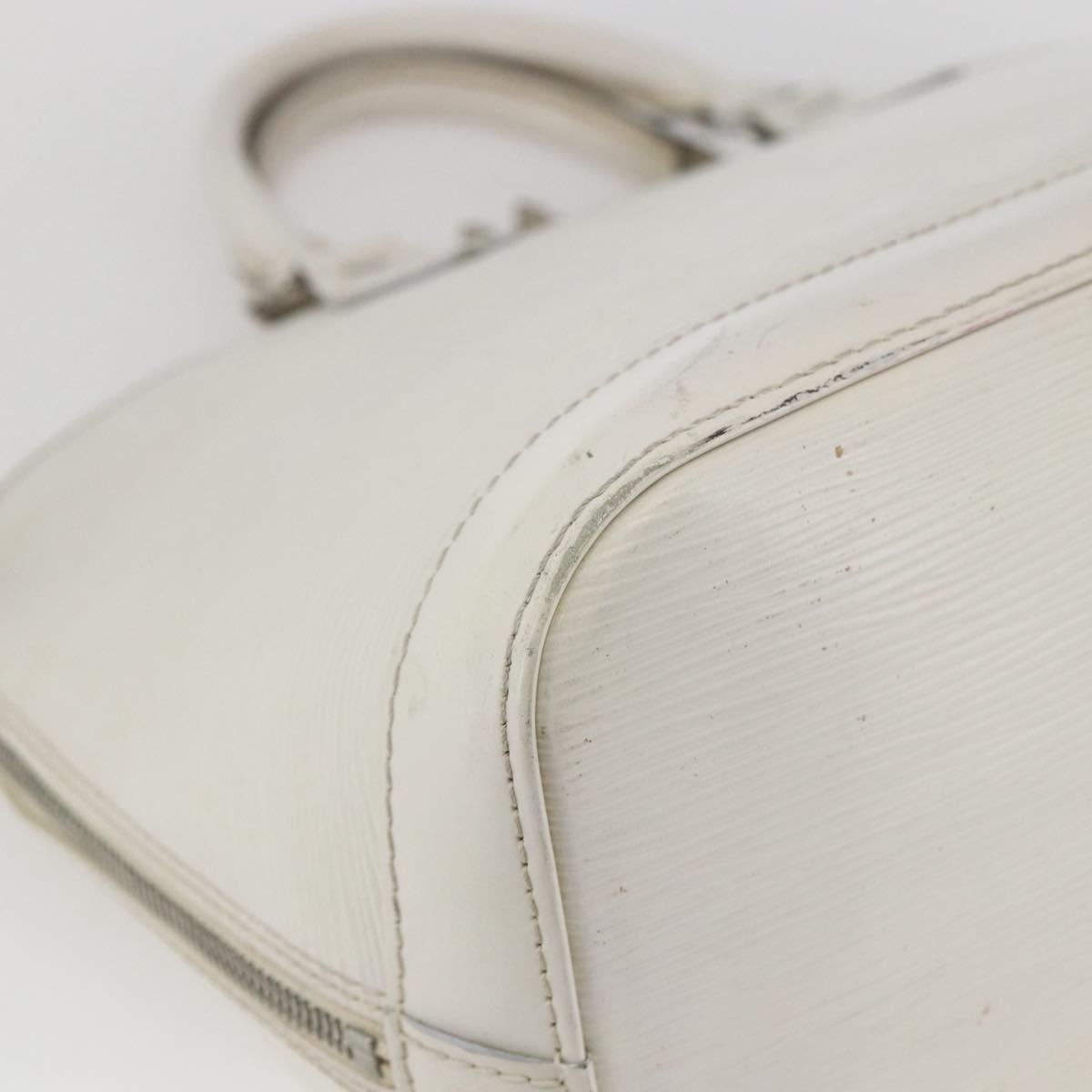 LOUIS VUITTON Alma PM Hand Bag White Yvoire M4030J LV Auth 164900