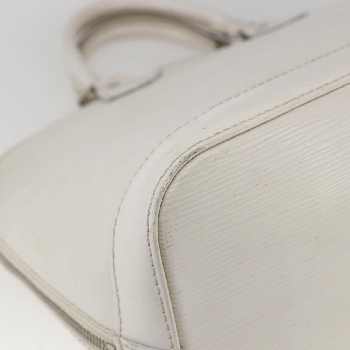 LOUIS VUITTON Alma PM Hand Bag White Yvoire M4030J LV Auth 164900