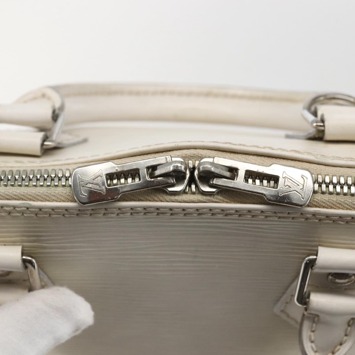 LOUIS VUITTON Alma PM Hand Bag White Yvoire M4030J LV Auth 164900