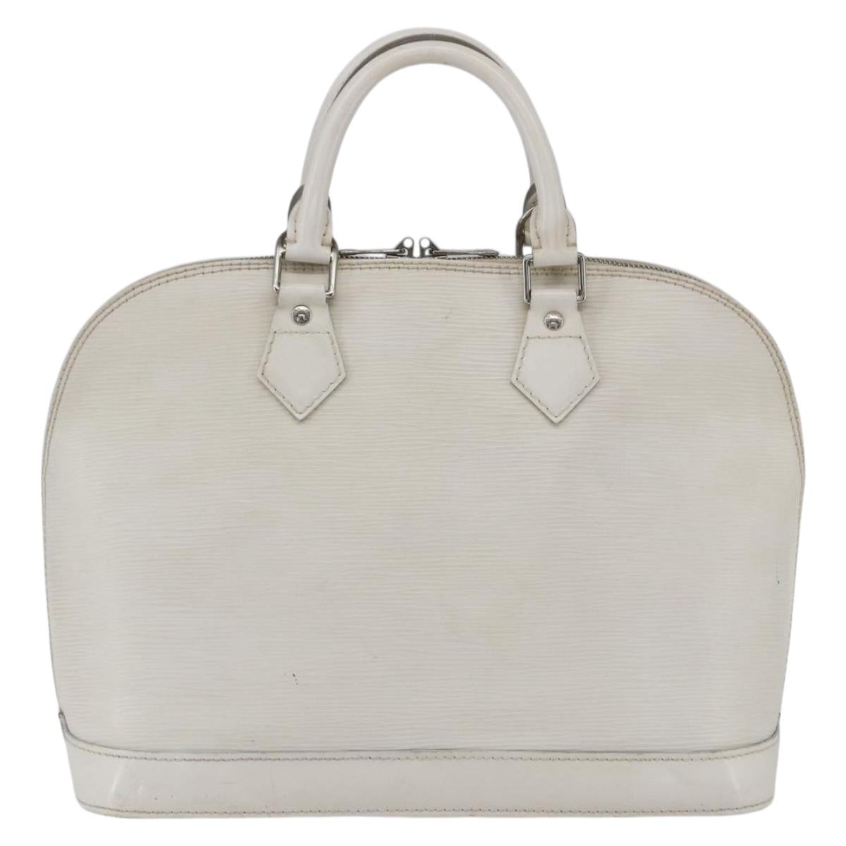 LOUIS VUITTON Alma PM Hand Bag White Yvoire M4030J LV Auth 164900