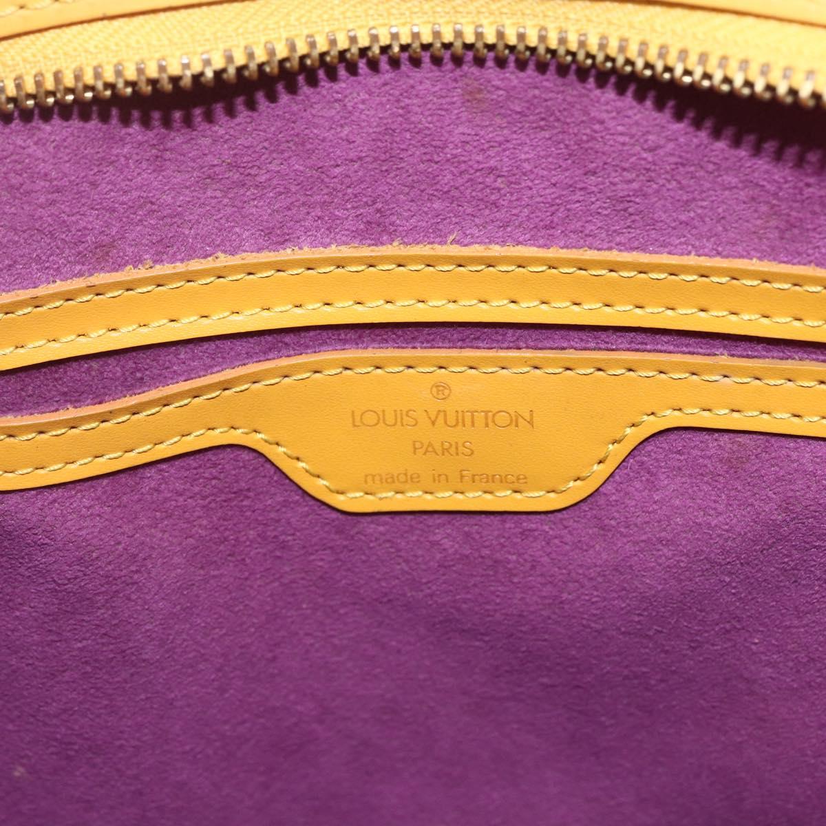 LOUIS VUITTON Epi Saint Jacques Hand Bag Yellow M52279 LV Auth 164901
