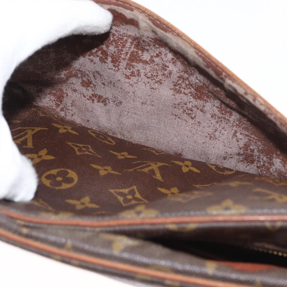 LOUIS VUITTON Monogram Compiegne 28 Clutch Bag M51845 LV Auth 164921