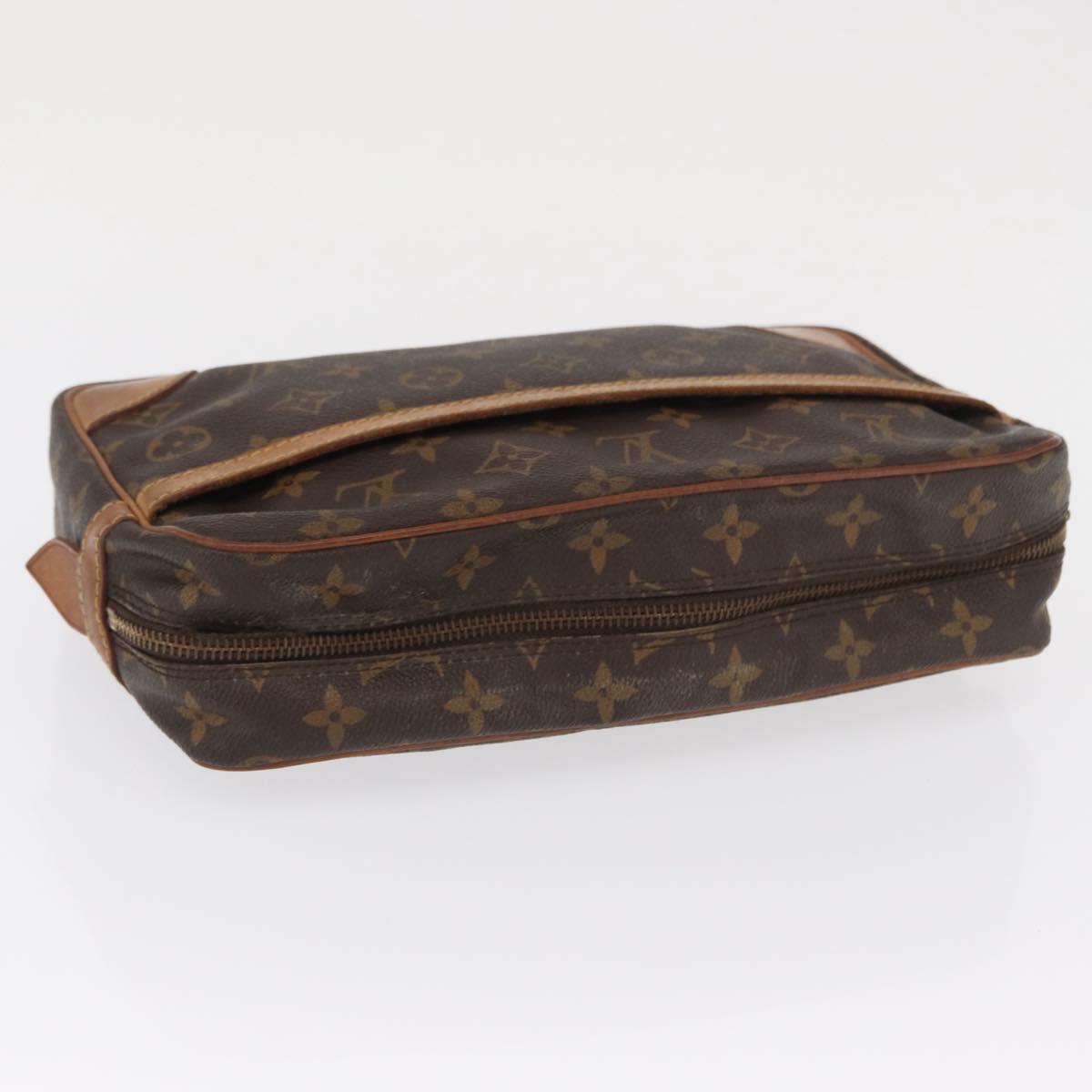 LOUIS VUITTON Monogram Compiegne 28 Clutch Bag M51845 LV Auth 164921