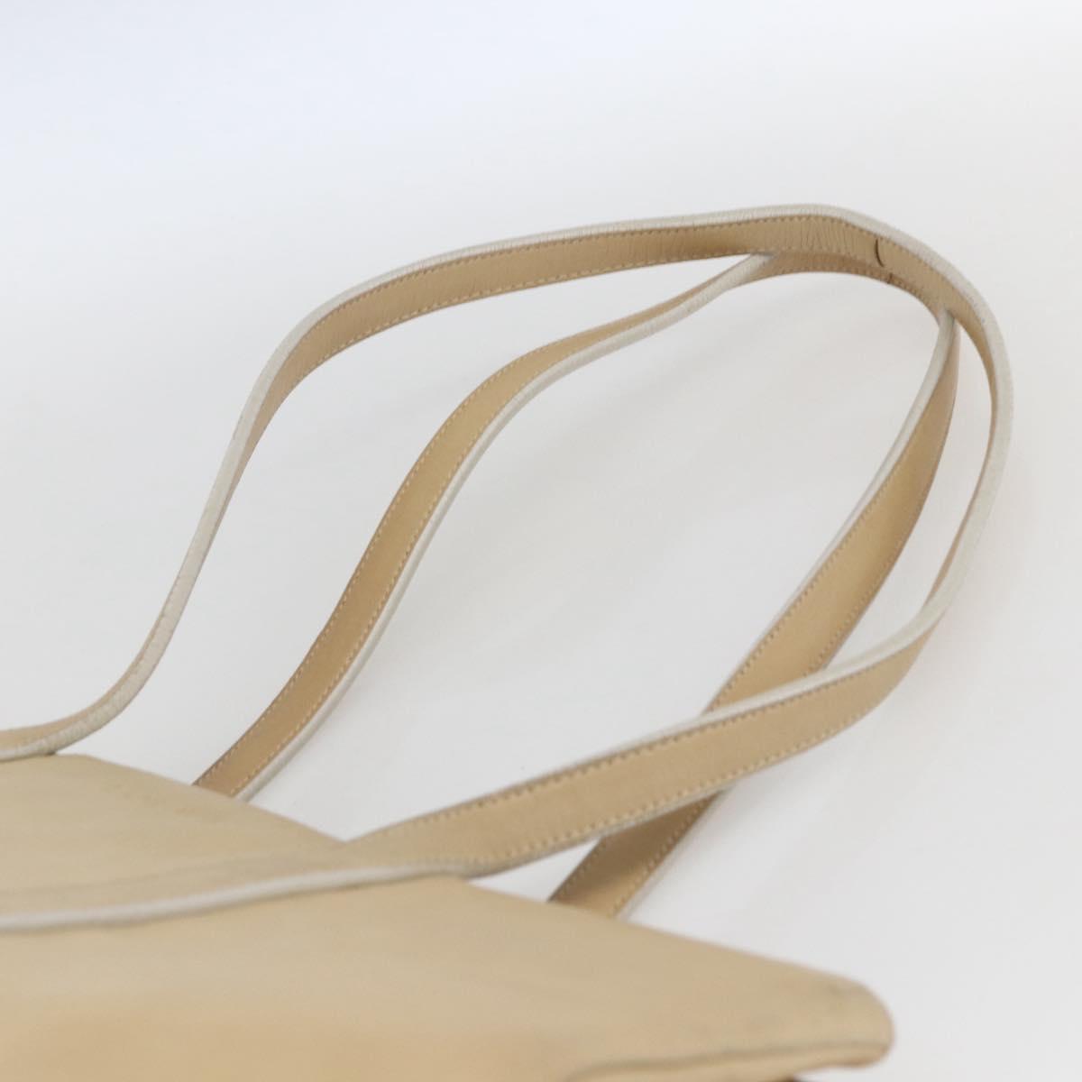 LOEWE Tote Bag Nappa leather Beige Gold Auth 164948
