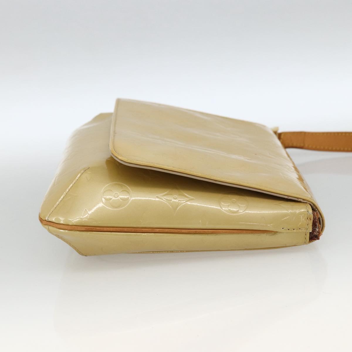 LOUIS VUITTON Monogram Vernis Thompson Street Bag Beige M91301 LV Auth 164955