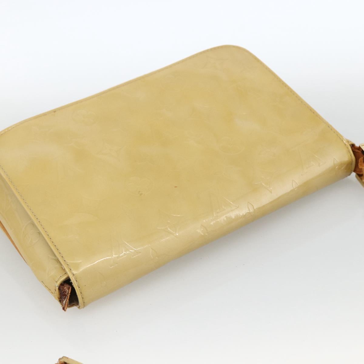 LOUIS VUITTON Monogram Vernis Thompson Street Bag Beige M91301 LV Auth 164955