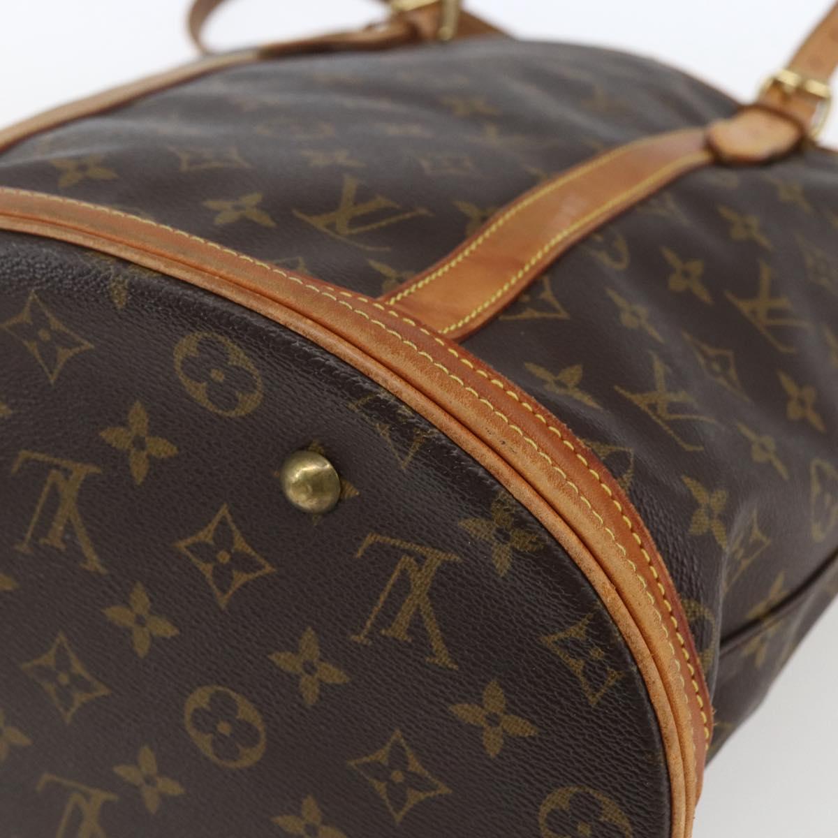 LOUIS VUITTON Monogram Bucket GM Shoulder Bag M42236 LV Auth 164986