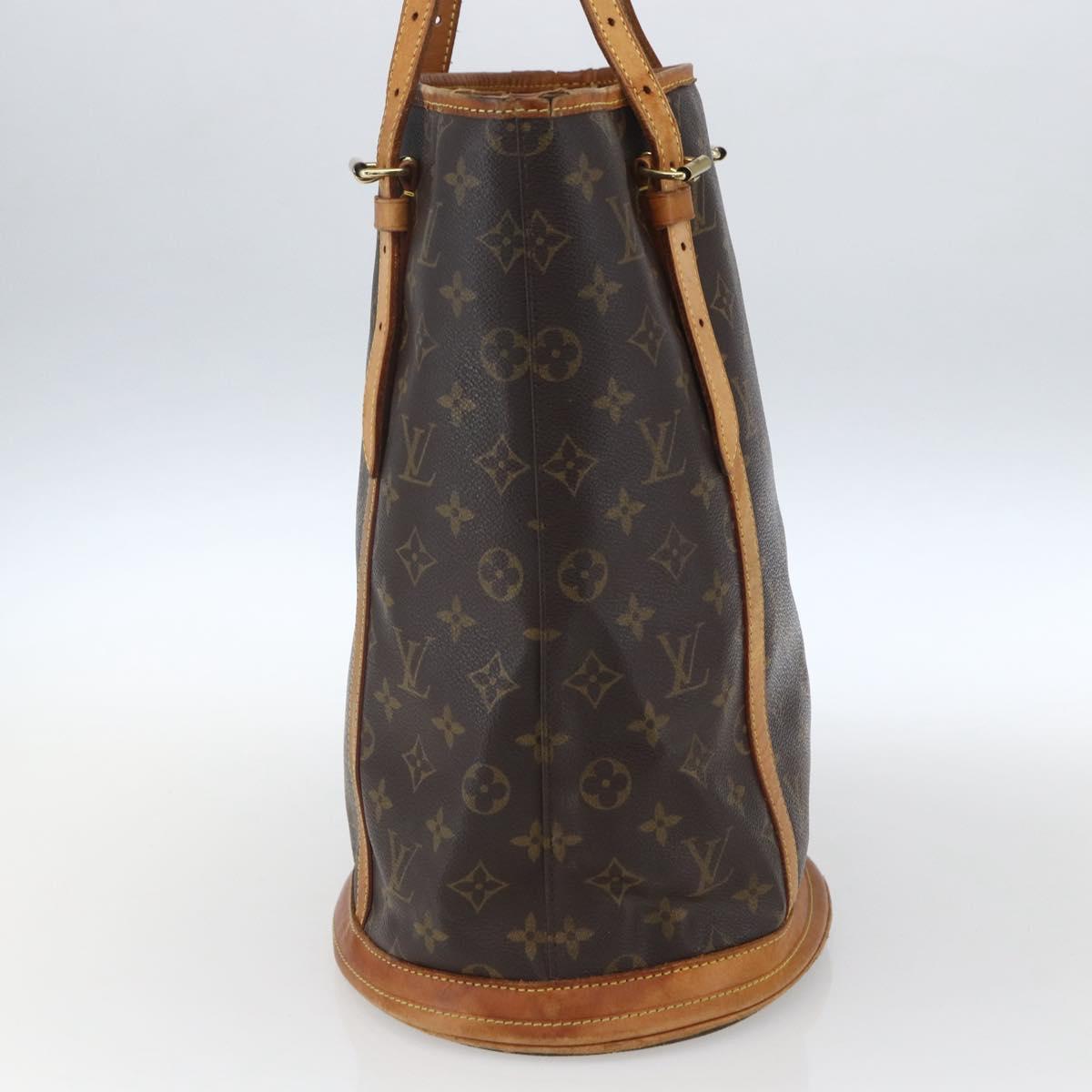 LOUIS VUITTON Monogram Bucket GM Shoulder Bag M42236 LV Auth 164986