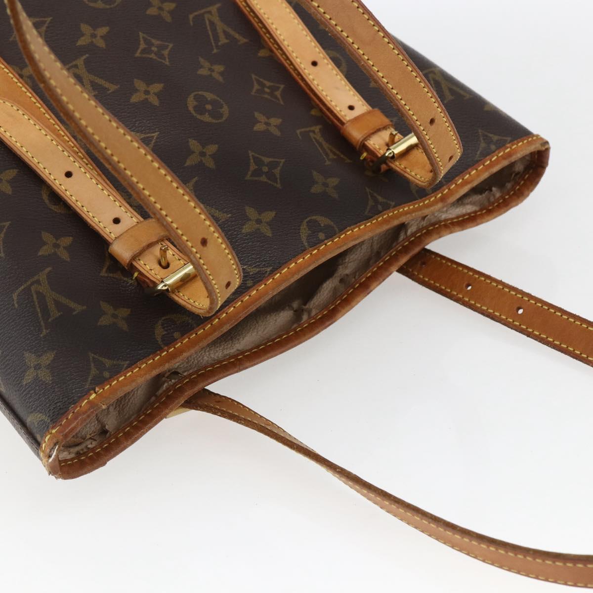 LOUIS VUITTON Monogram Bucket GM Shoulder Bag M42236 LV Auth 164986