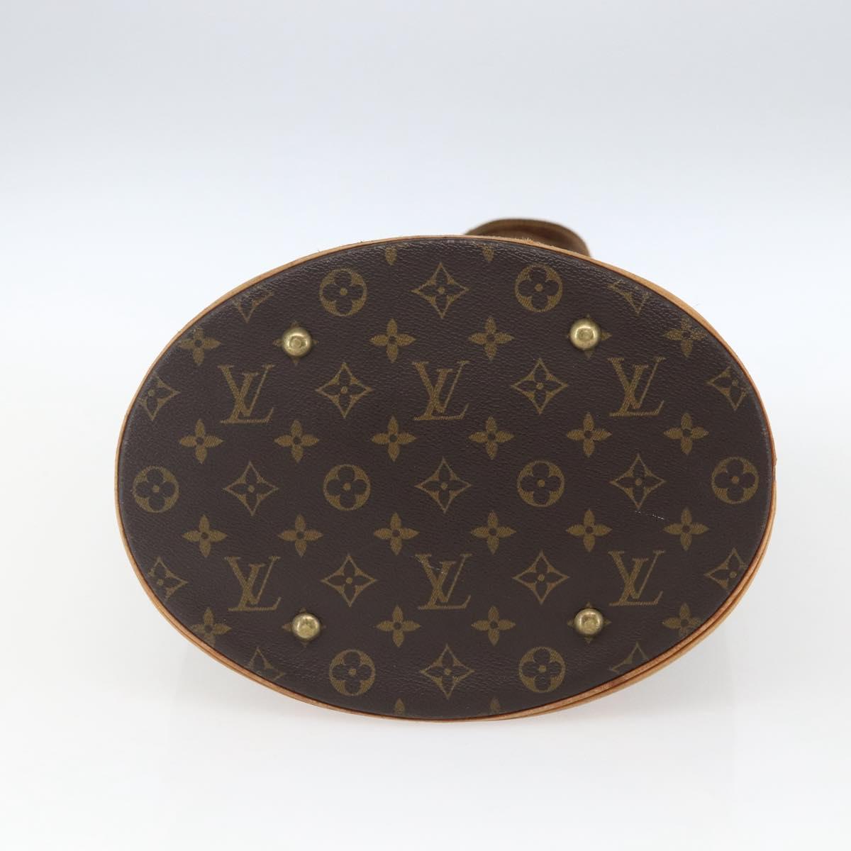 LOUIS VUITTON Monogram Bucket GM Shoulder Bag M42236 LV Auth 164986