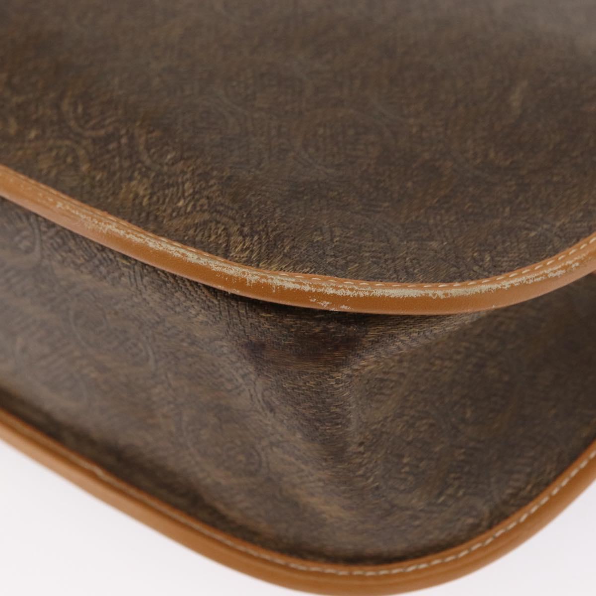 GUCCI Shoulder Bag Canvas Brown Gold 001 084 1036 Auth 165014