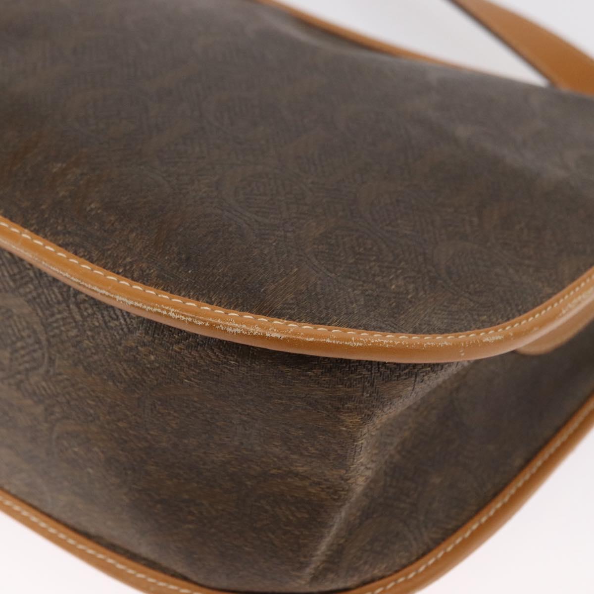 GUCCI Shoulder Bag Canvas Brown Gold 001 084 1036 Auth 165014