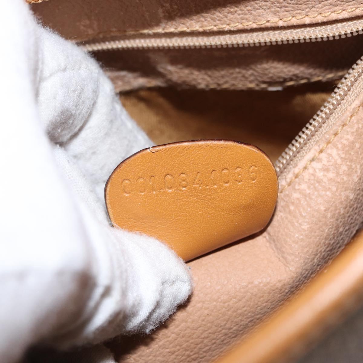 GUCCI Shoulder Bag Canvas Brown Gold 001 084 1036 Auth 165014