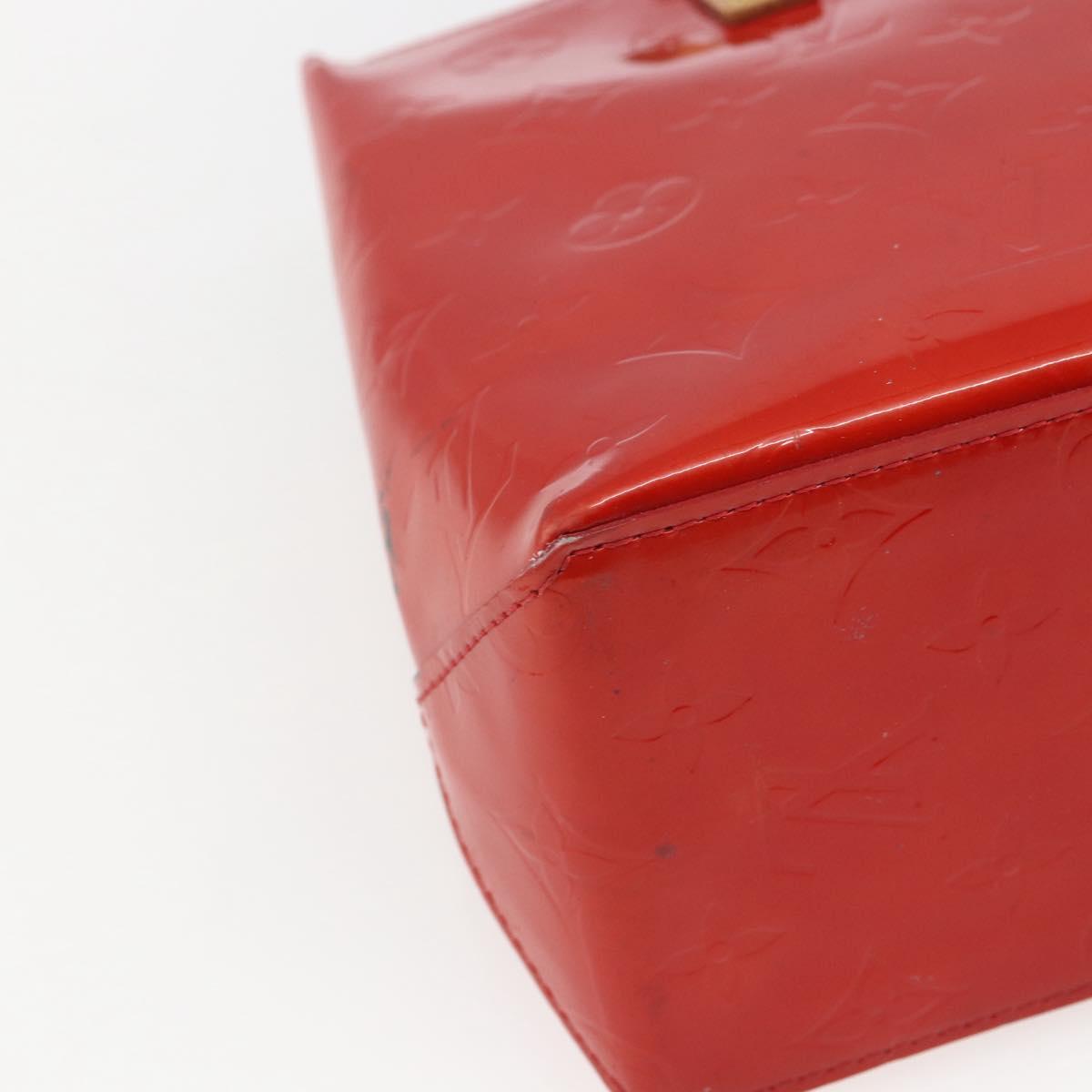 LOUIS VUITTON Monogram Vernis Reade PM Bag Pomme D'amour M91990 LV Auth 165017