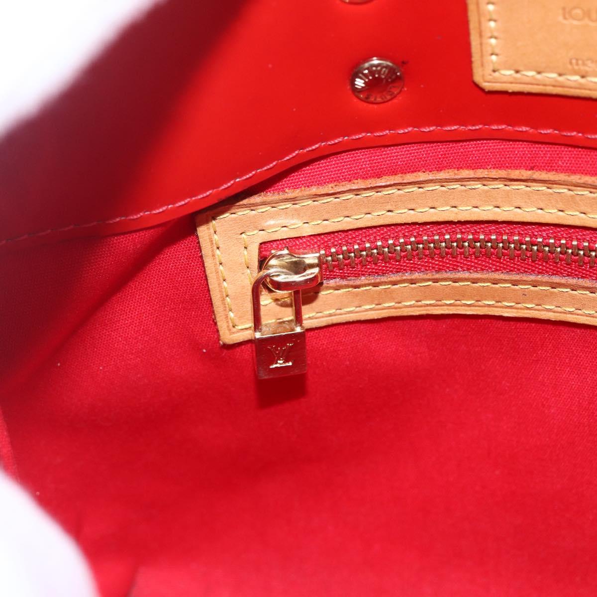 LOUIS VUITTON Monogram Vernis Reade PM Bag Pomme D'amour M91990 LV Auth 165017