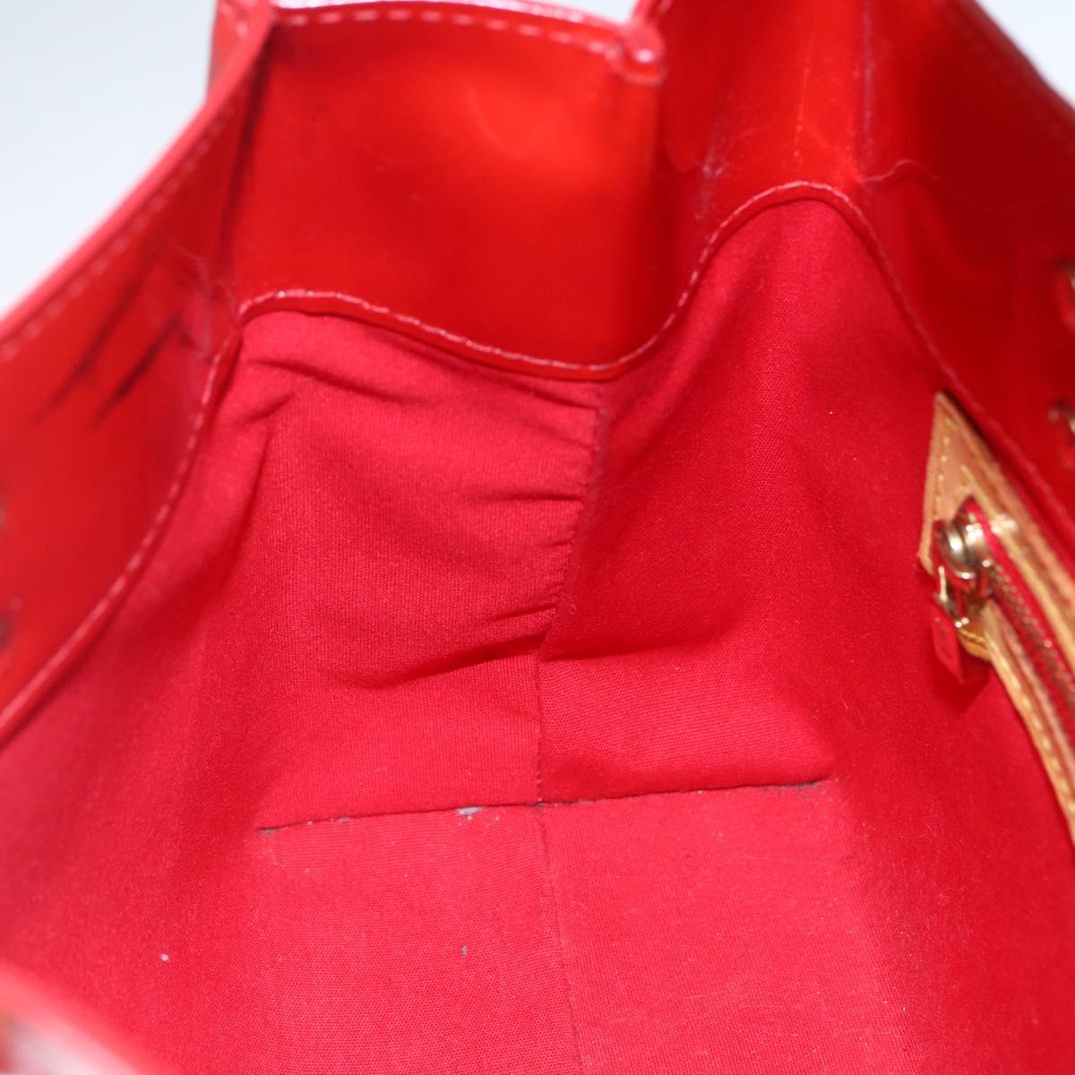 LOUIS VUITTON Monogram Vernis Reade PM Bag Pomme D'amour M91990 LV Auth 165017
