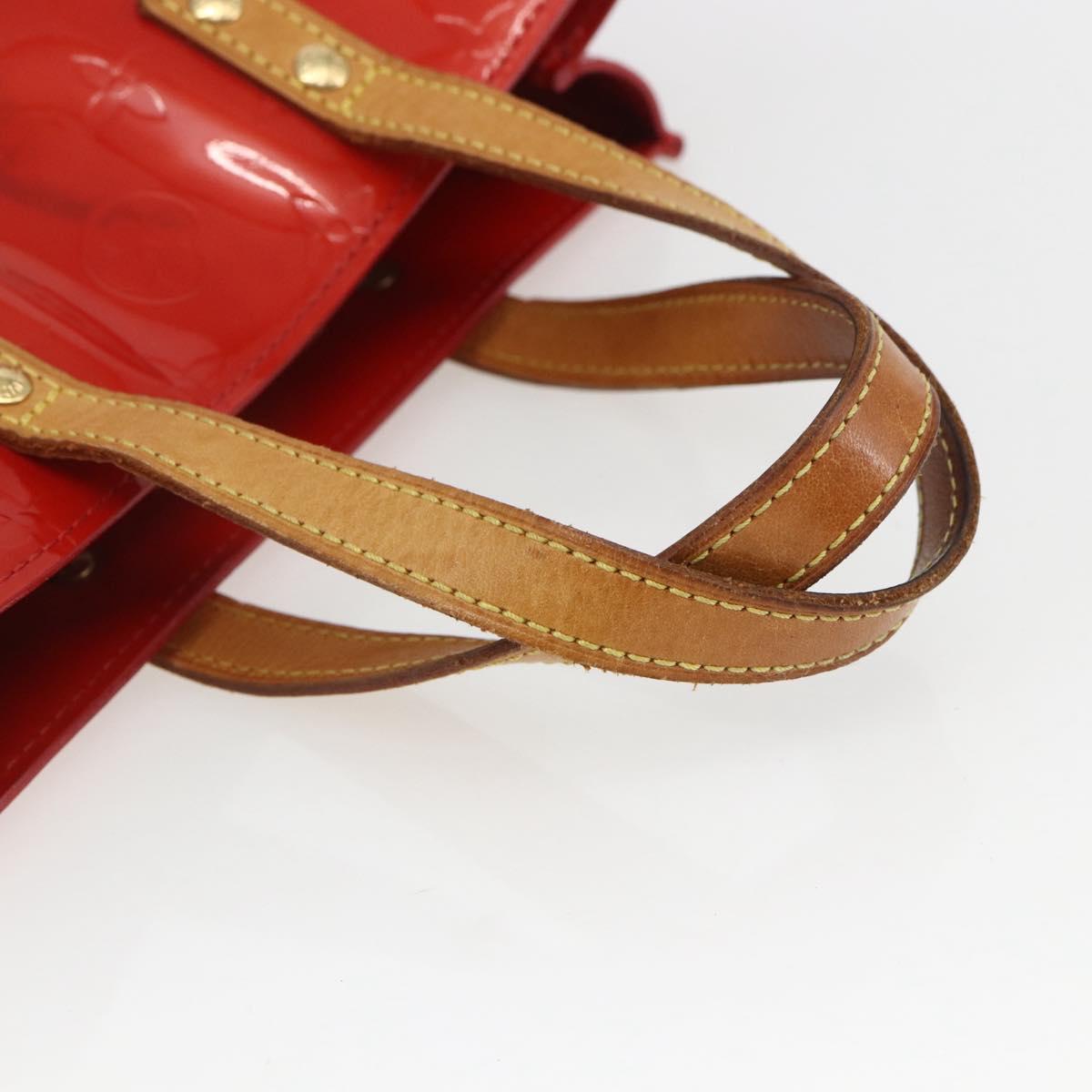 LOUIS VUITTON Monogram Vernis Reade PM Bag Pomme D'amour M91990 LV Auth 165017