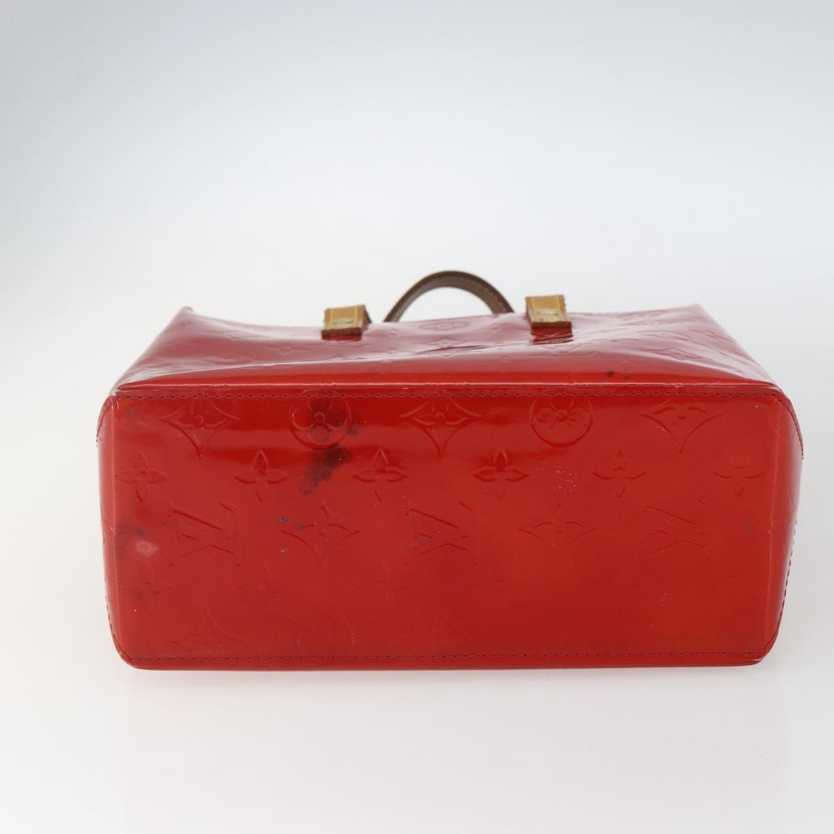 LOUIS VUITTON Monogram Vernis Reade PM Bag Pomme D'amour M91990 LV Auth 165017