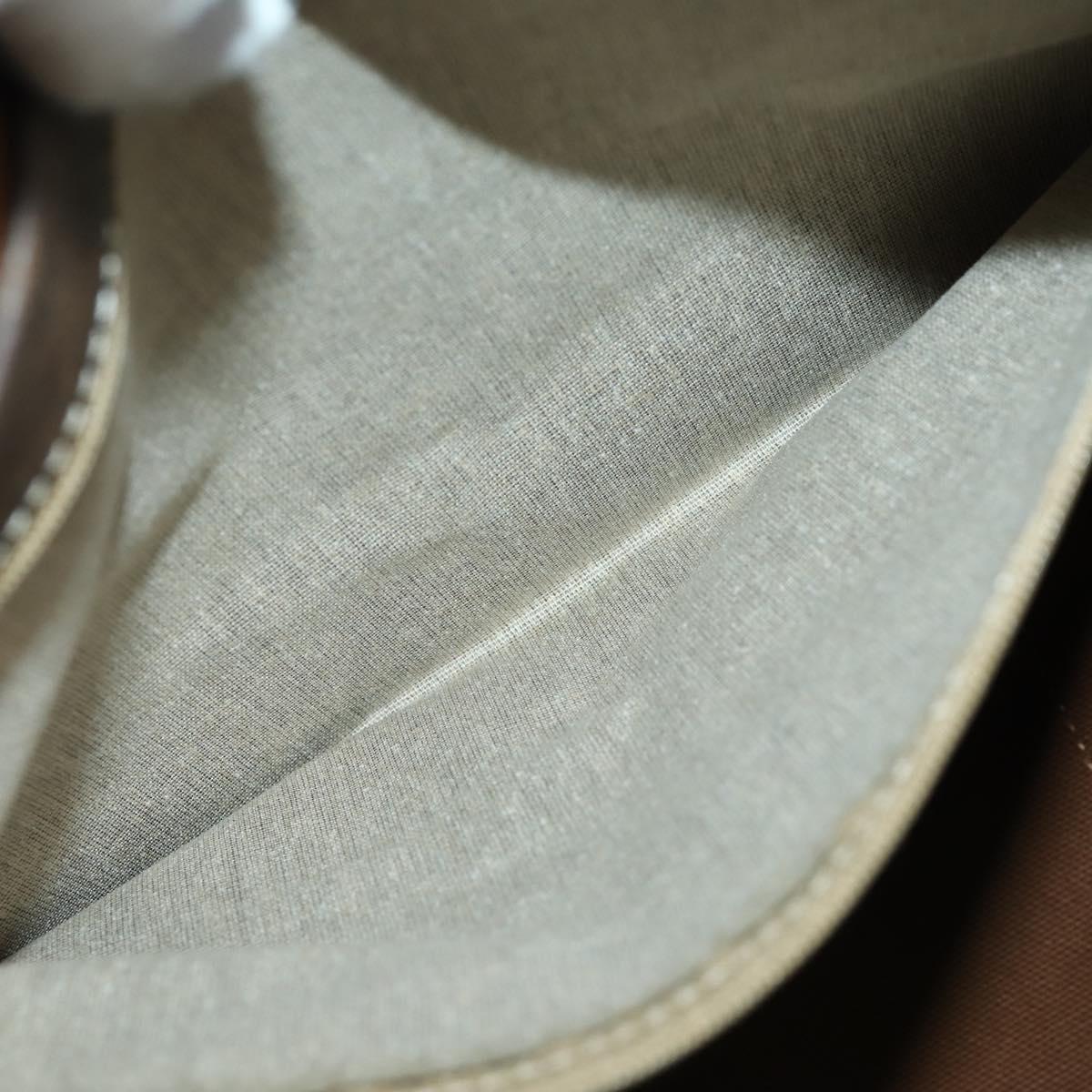 CELINE Macadam Canvas Boston Bag PVC Leather Brown Gold Auth 165025V