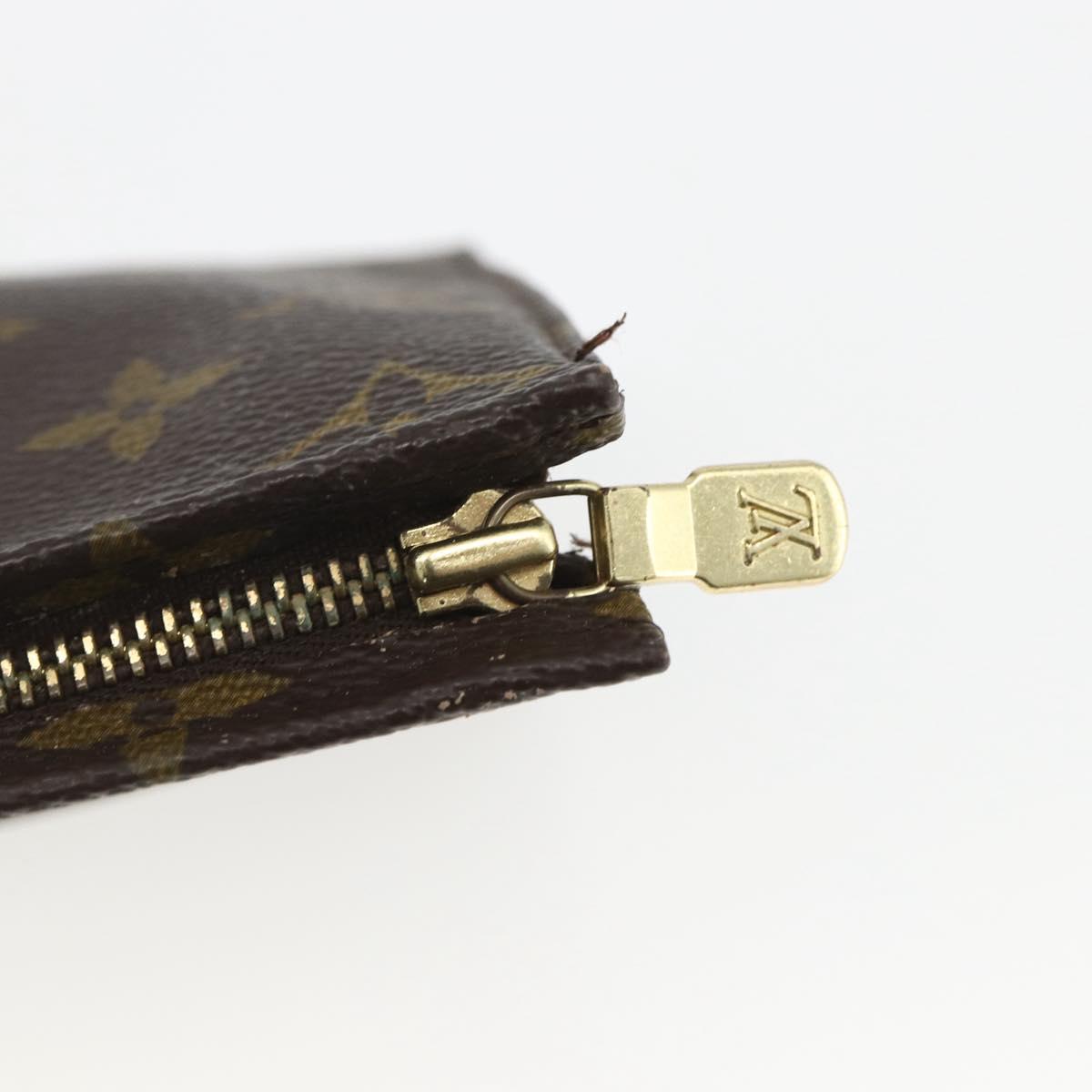 LOUIS VUITTON Monogram Poche Toilette 19 Pouch M47544 LV Auth 165053