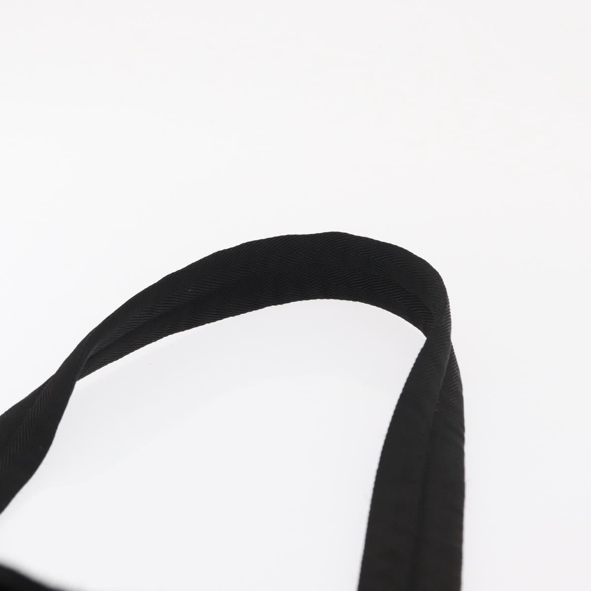 PRADA Sports Shoulder Bag Wool Black Silver Auth 165073