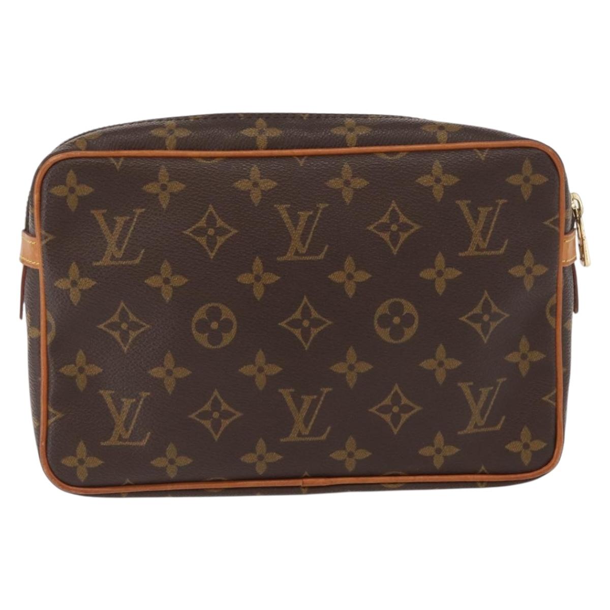 LOUIS VUITTON Monogram Compiegne 23 Clutch Bag M51847 LV Auth 165088