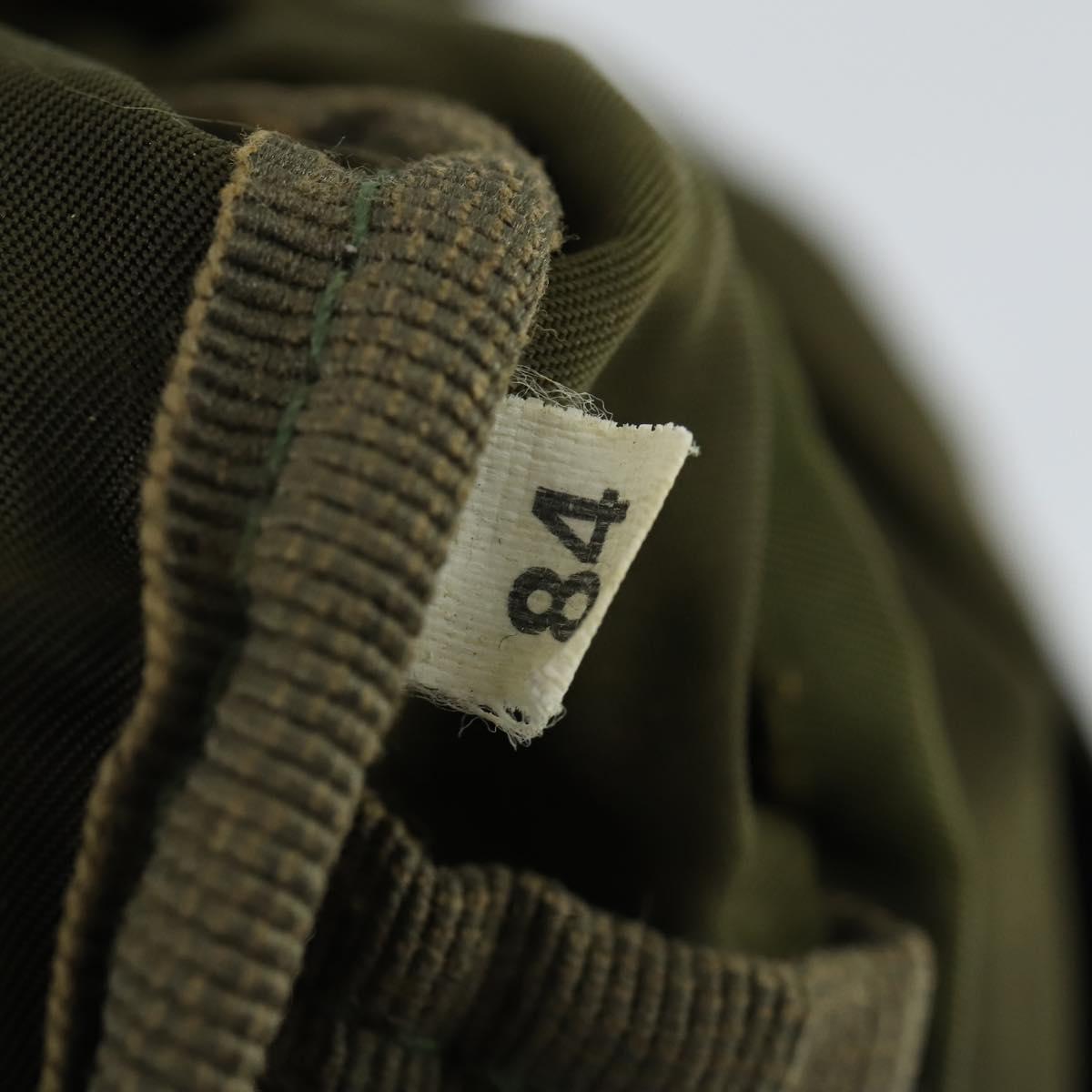 PRADA Waist bag Nylon Khaki Silver Auth 165098