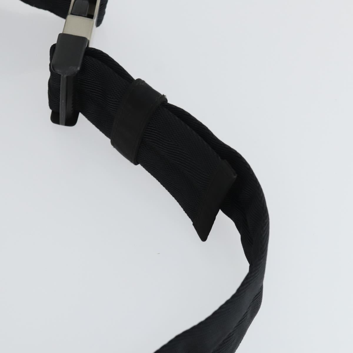 PRADA Waist bag Nylon Khaki Silver Auth 165098