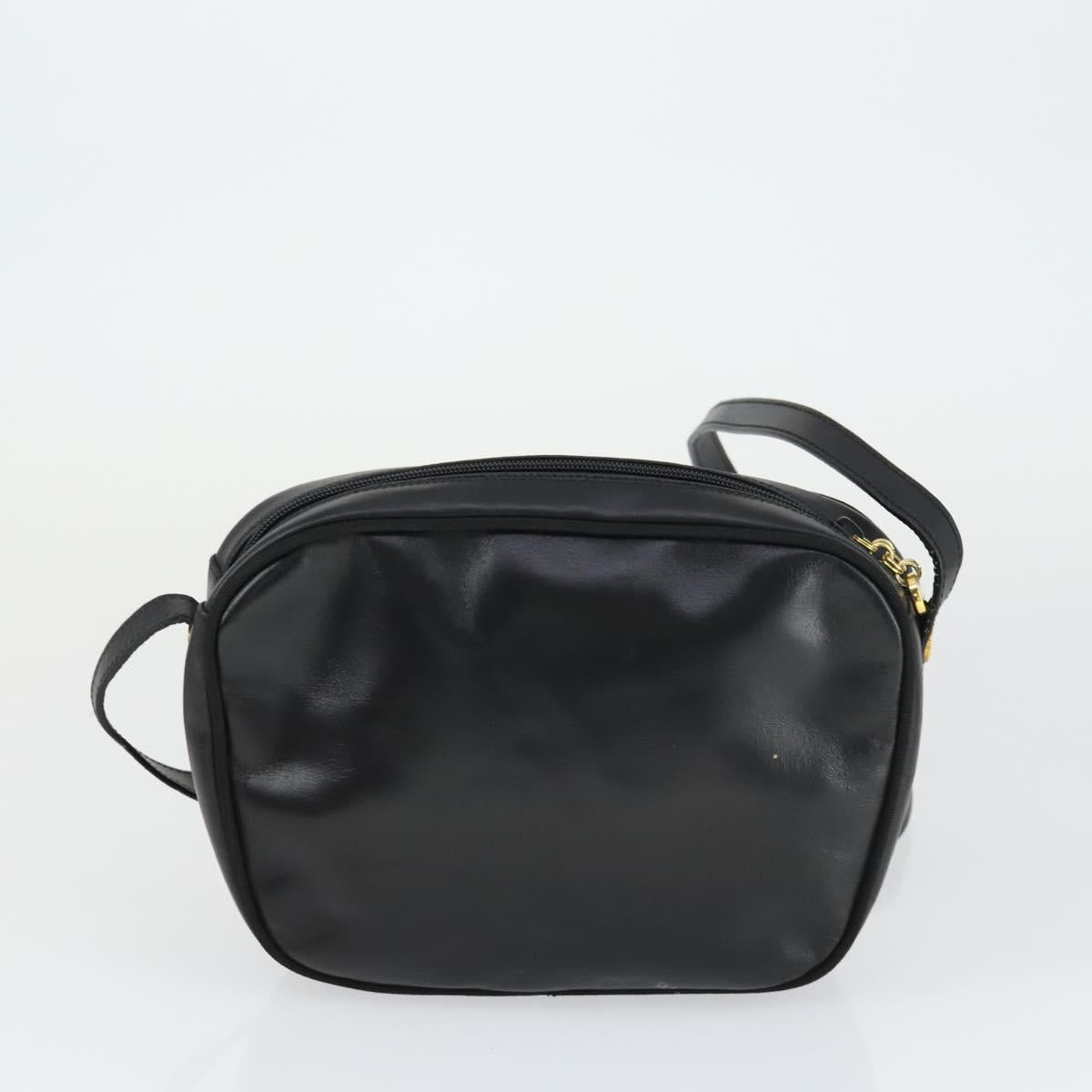 Salvatore Ferragamo Shoulder Bag Leather 3 Set Brown Black Auth 165121